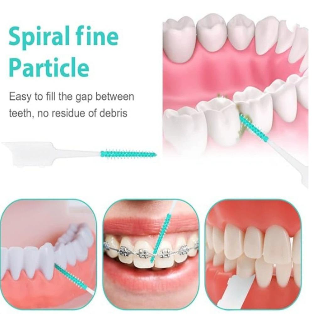 100-200Pcs/box Soft Rubber Teeth Cleaning Tools Interdental Brush Dental Toothpicks Between Teeth Toothbrush Oral Hygiene Care