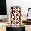 Plaid Background Phone Case For Samsung S25,S24,S21,S22,S23,S30,Ultra,S20,Plus,Fe,Soft Silicone Black Cover