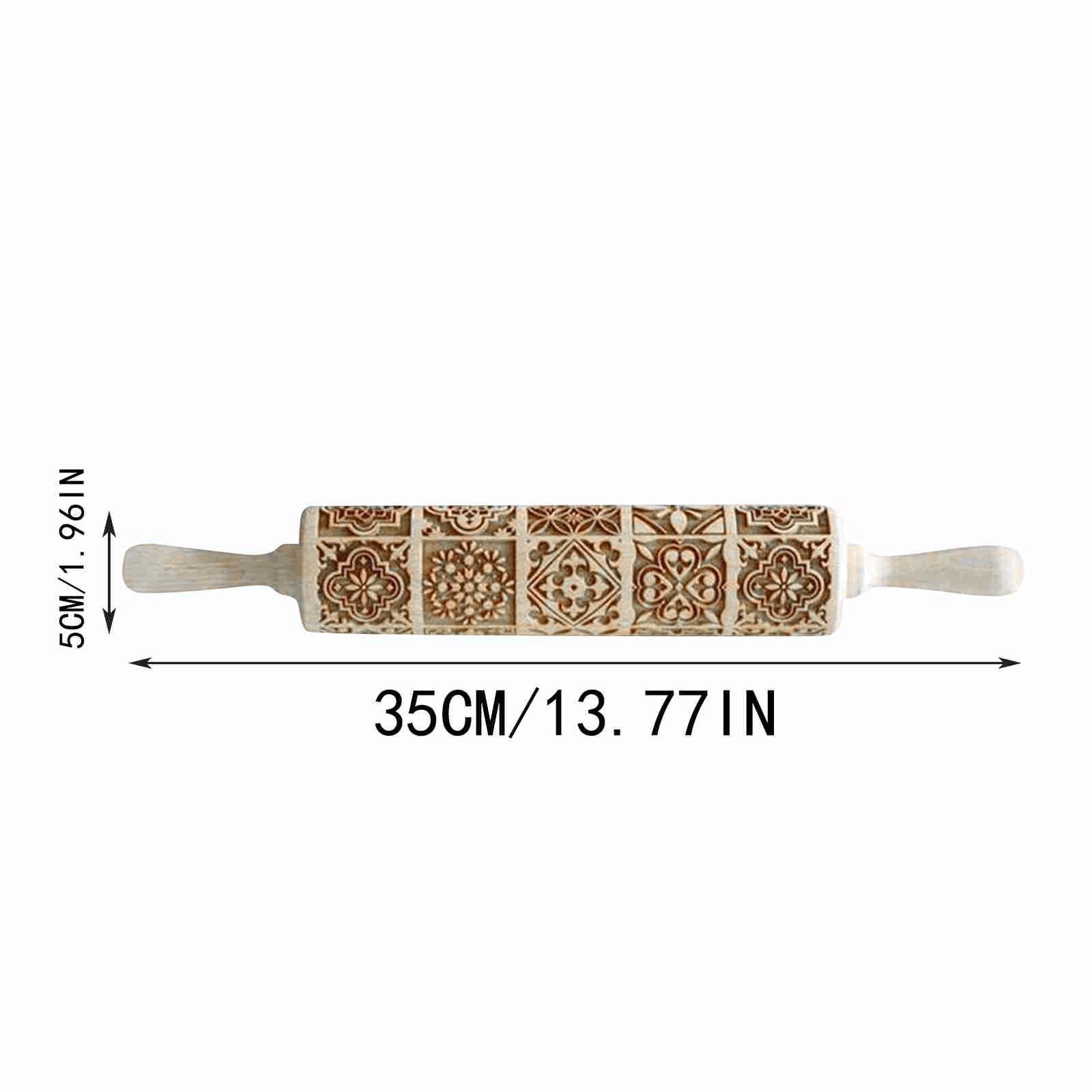 

Рождественская скалка с гравировкой скалка с тиснением скалка