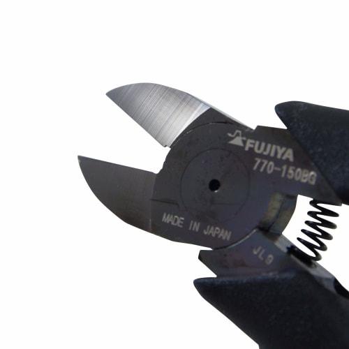 Fujiya Electrician Master Heavy-Duty Nippers, 150mm, Round Blade, Black Gold, 770-150BG