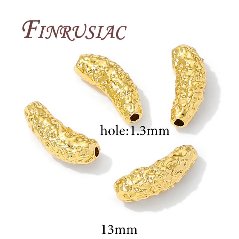 Baroque Beads 18K Gold Plated Spacer Beads,Bracelets Beads Accessories,Separators For Beads,DIY Pearl Necklace Jewelry Making