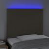 VidaXL LED Headboard Bedroom Furniture Single Bed Accessory Headboard Interior Taupe 3122130