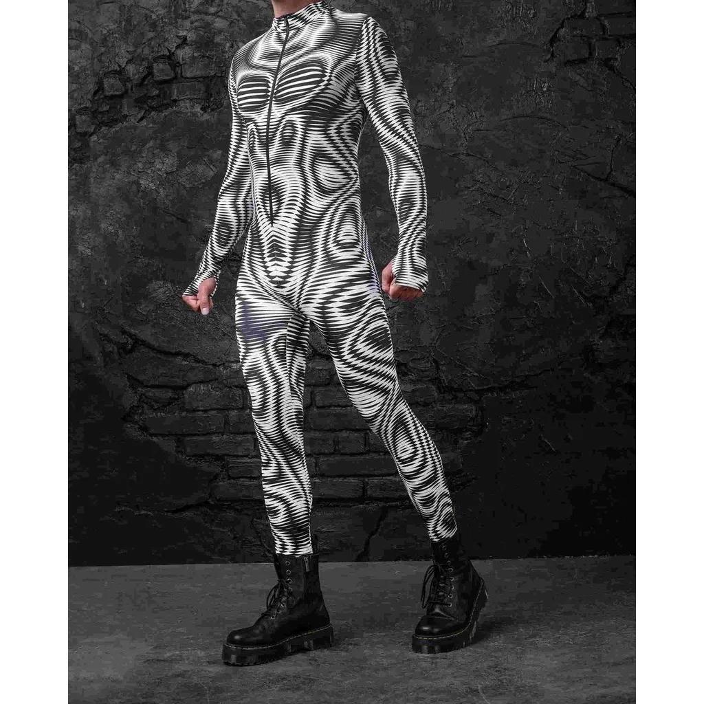 3D Digitaltrykk Sceneopptreden Kostymer Voksne Halloween-arrangementer Karneval Temafest Cosplay Antrekk Latespill Jumpsuit