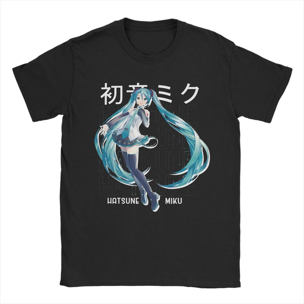 The Diva Hatsunes Mikus T Shirt for Men Women Cotton Novelty T-Shirt Round Collar Tee Shirt Short Sleeve Tops Plus Size