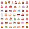 50 New Birthday Cake Graffiti Stickers Car Mobile Phone Water Cup Decoration Stickers Waterproof Creative Hand Note Stickers