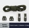 1pair Elastic Shoelaces Round Spring Plastic Lock Quick Wear In 1 Second No Tie Shoelaces Suitable for All Shoelaces Lazy Laces
