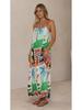 2026 Casual Holiday Printed Linen Slip Dress