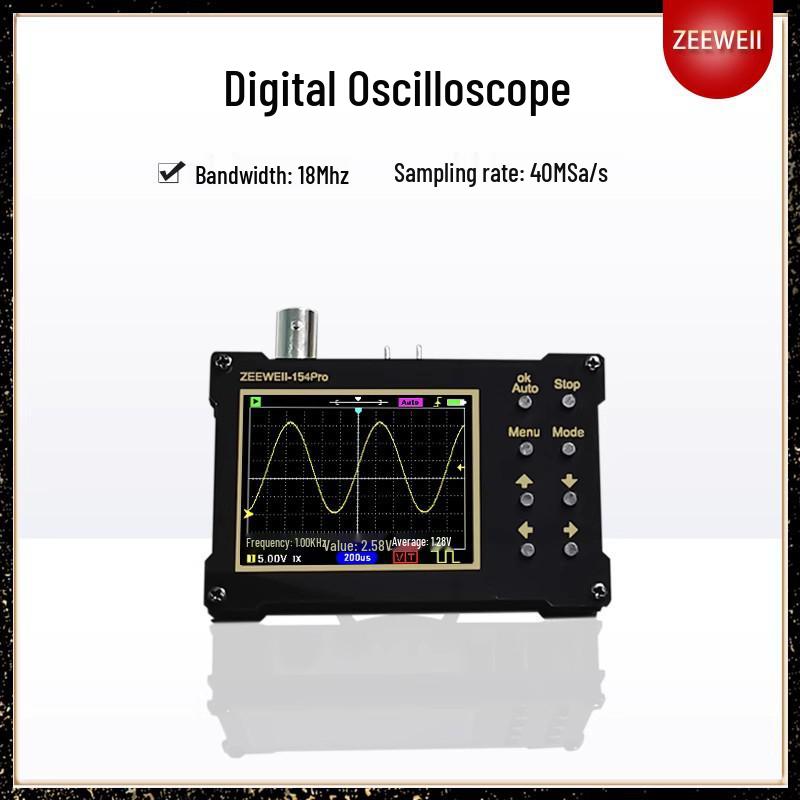 

ZEEWEII DSO154Pro: Портативний початкового рівня ручний цифровий осцилограф для навчання, викладання та ремонту. DSO154Pro Standard