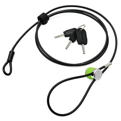 Daytona 31259 Motorcycle Wire Lock, Jacket/Helmet Anti-Theft Padlock, Key with LED Light, Stronger Cable Lock, 70.9 Inches (1800 Mm), Green