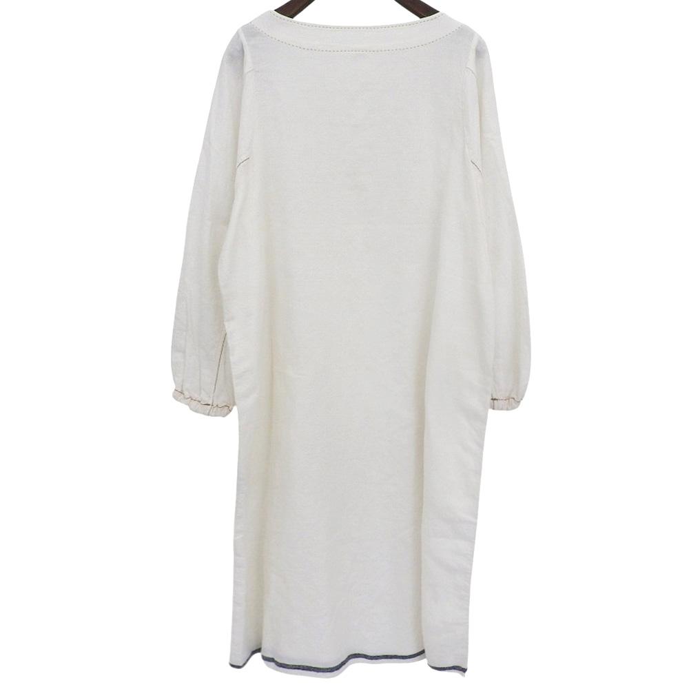 45R Beautiful Khadi Shirt Duck Dress, Women's, White, 8015021 dress ― whiteUsed