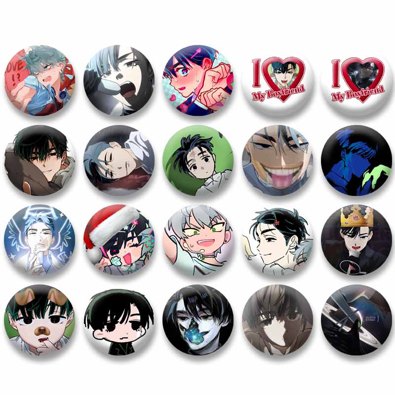 Cute Cartoon Boy Soft Button Pins Alien Stage Ivan Brooches Shirt Backpack Hat Clothing Accessories Fans Collection Badge Gifts