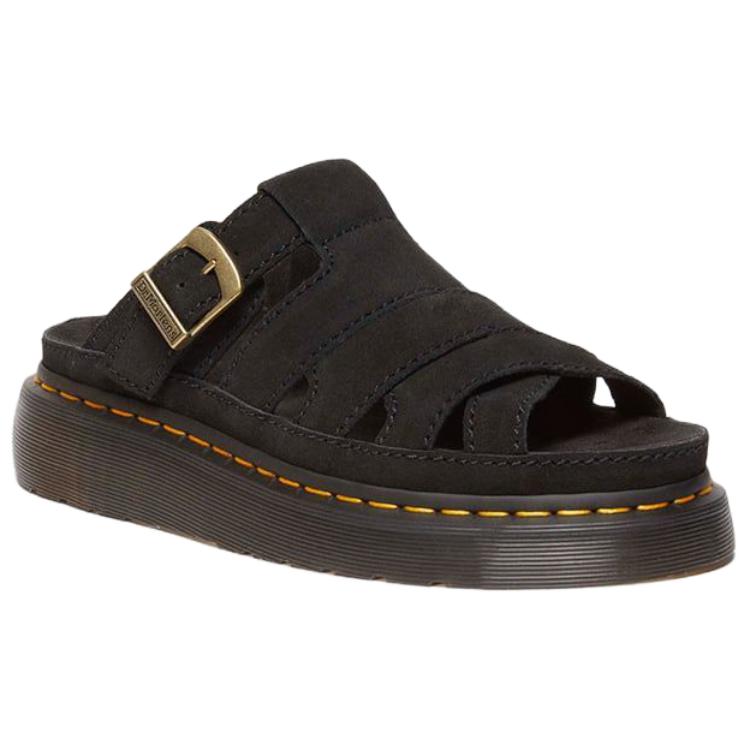Dr. Martens Maxxy Fashion Comfortable Anti-Wear Slide Sandals Unisex Sandals Black 41125001