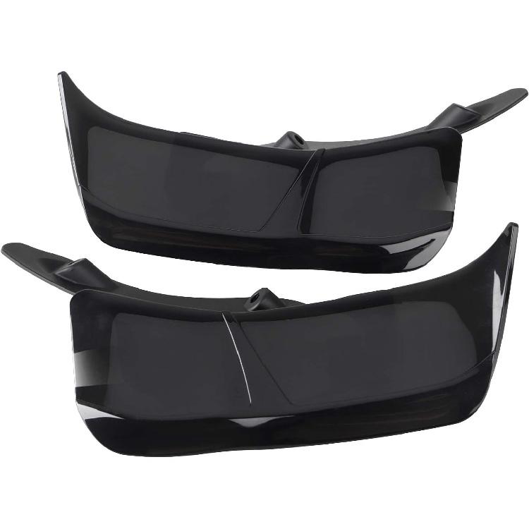 ABS Black Side Wing Adjustable Windshield Air Deflector for Harley Road Glide FLTRX 2015-2023