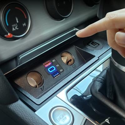 New 120W For VW Passat B6 B7 CC R36 Car Charger Cigarette Lighter Multifunctional USB Type C Fast Charging Volkswagen Accessorie