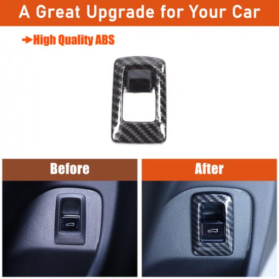 ABS Carbon Rear Door Switch Tailgate Cover Trim For BMW 5 Series G60 i5 2024+