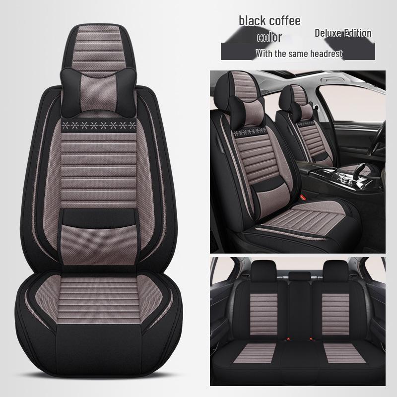 Linen Car Seat Cushion for Dongfeng Peugeot Models: 4008, 206, 207, 307, 408, 308, 2008, 5008