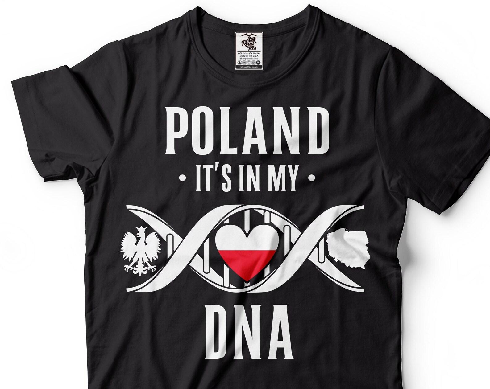 Poland DNA T-Shirt: Patriotic Polish Flag Tee 3XL