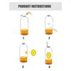 10Pcs Flower Shaped Bee Catcher Garden Home Killer Mini Flying Trap Reusable Practical Outdoor Pest Control