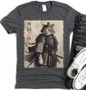 Samurai Cat T-Shirt – Ukiyo-e Japanese Ink Painting Art