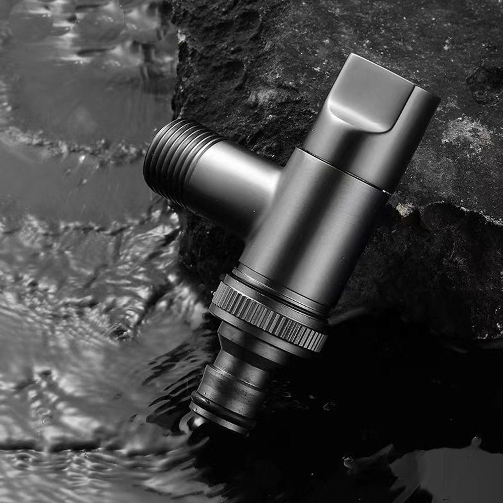 Metal Washing Machine Faucet Valve One Into One Out Dual Control Shut Off Valves