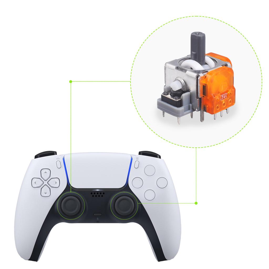 2Pcs TMR Hall Effect Joystick 3D Analog Stick Sensor Module Repair Part for PS4/PS5/Switch Pro/Xbox One Controller