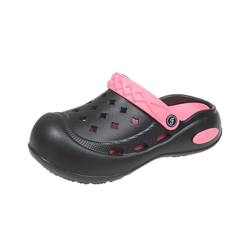 Thick-soled Hole Shoes Women's Outer Wear Increases 2025 Spring and Summer New Beach Sandals Non-slip Muffin Bag Head Slippers