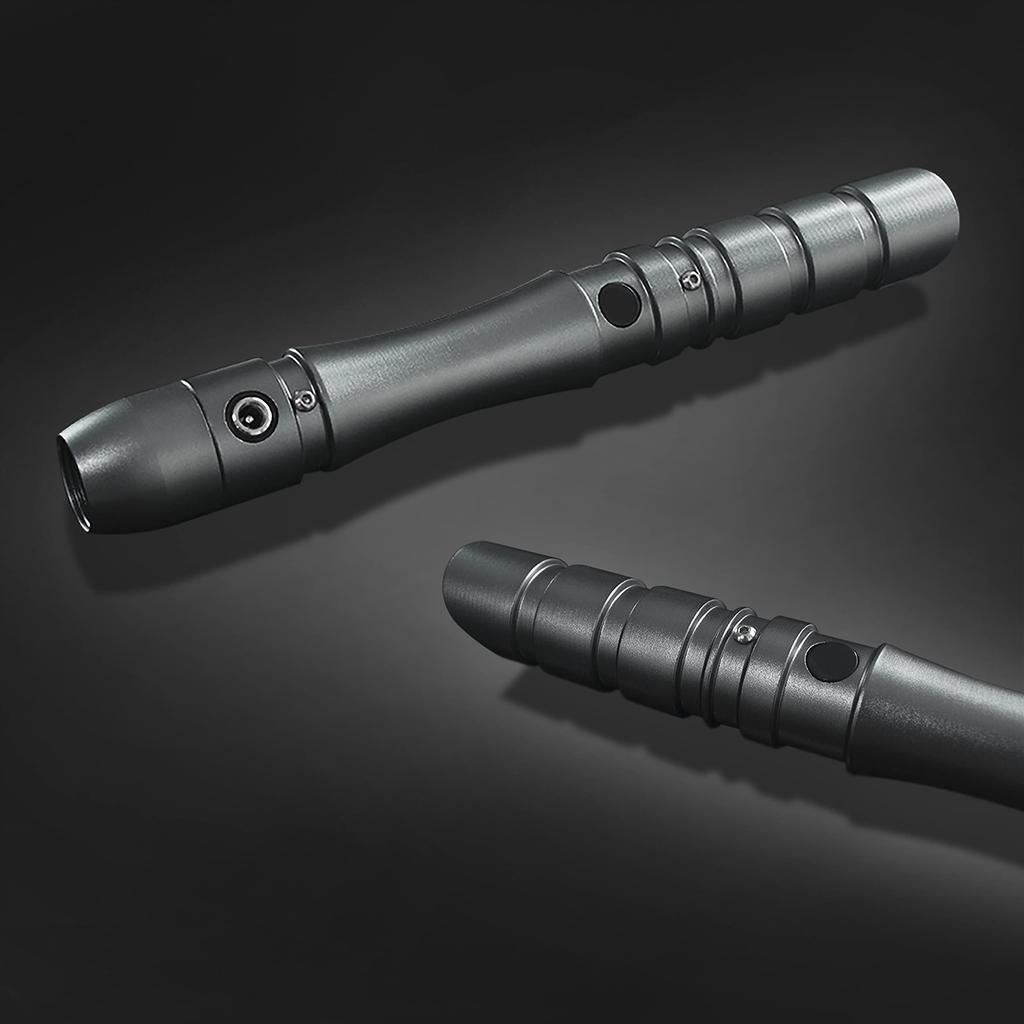 YDD Jedi Sith Aluminum Handle LED Lightsaber with 16 Color Battle Ready Switching, (Gray Handle)