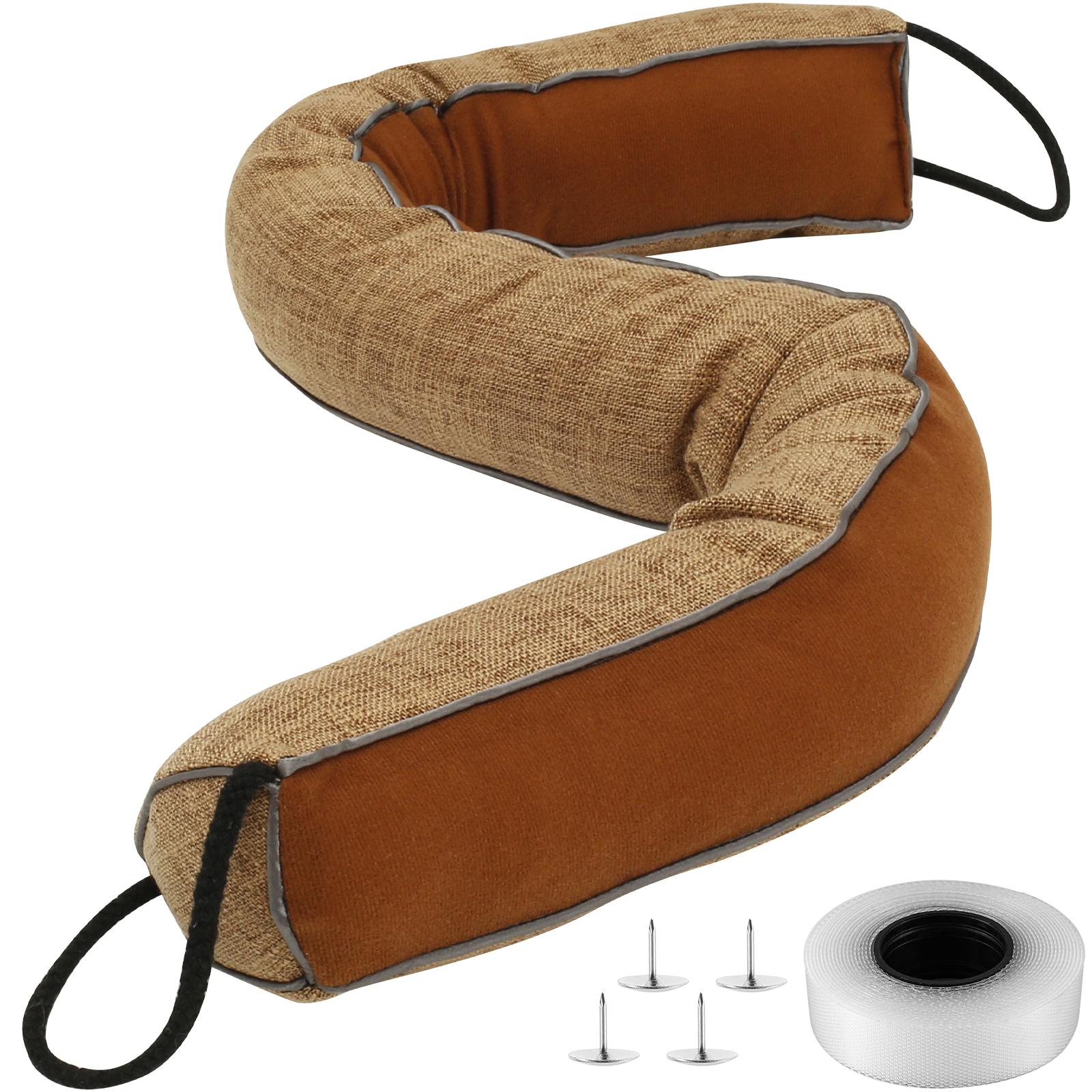 

Silent Door Sealing Strip Windproof Dust Stopper Guard Rain Weatherstrip Noise Reduction Insulator Sealer Home Block Light бурштин