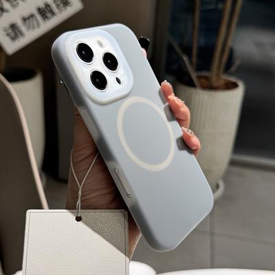Luxury Jelly Candy Liquid Silicone For Magsafe Case for iPhone 16 15 14 Plus   11 Pro Max Magnetic Soft Shockproof Cover