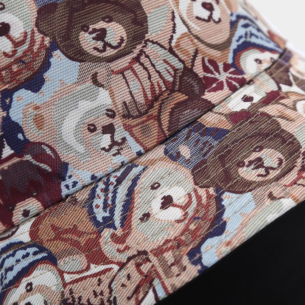 Mode Utomhus Solskyddande Bassänghatt För Kvinnor Björnprint Hinkhatt Unisex Fiskarehatt Herrs Fritidshatt