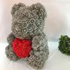 Qixi Festival Valentine's Day Wedding Rose Bear Simulation Floral Fragrance Creative Eternal Flower Hug Bear Gift