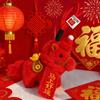 Cute Year Of The Horse Mascot Flying Pony Keychain With Wings Plush Toy For Children