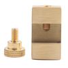Brass Ruler Locating Block Woodworking Marking Locator Measuring Hand Hardware Tool