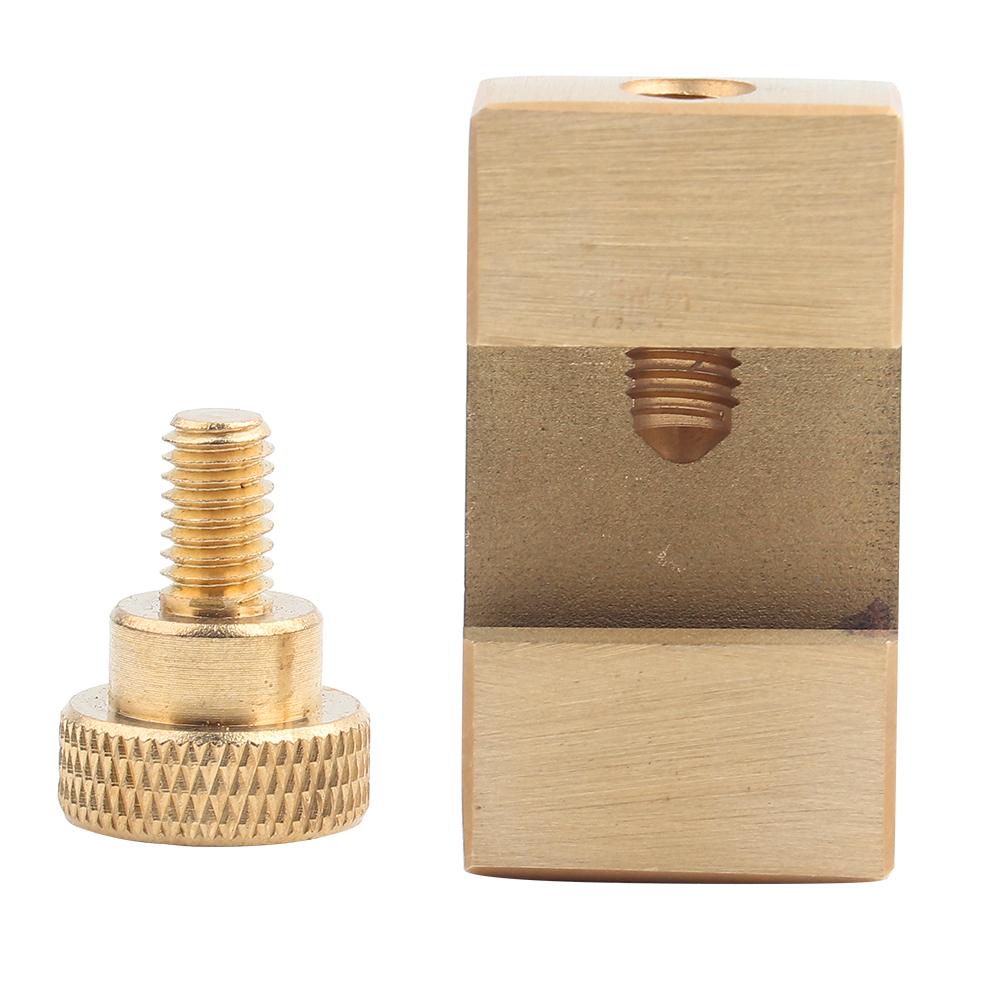 

Brass Ruler Locating Block Woodworking Marking Locator Measuring Hand Hardware Tool