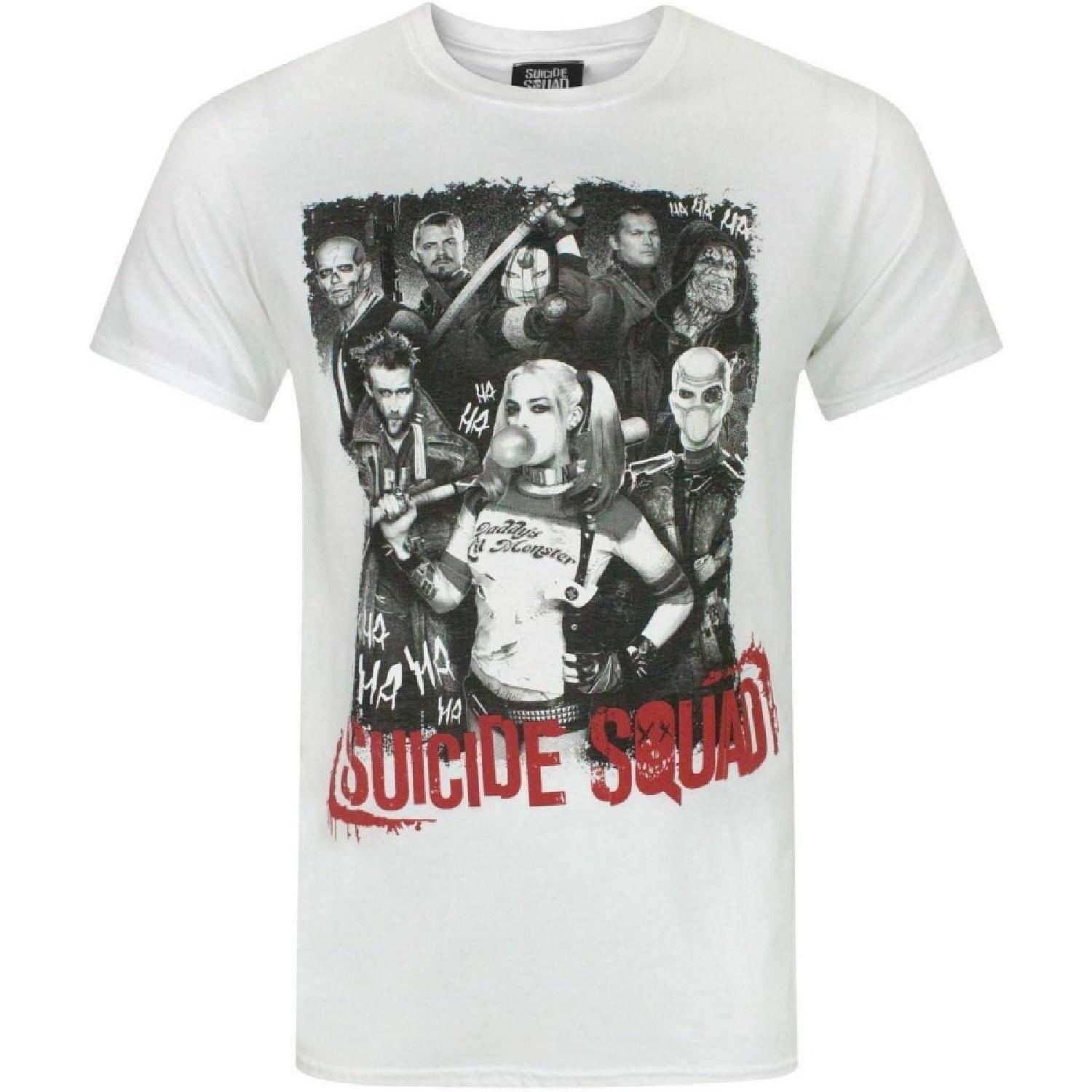 

Suicide Squad Group Men s T-Shirt (XL) XXXXXL білий