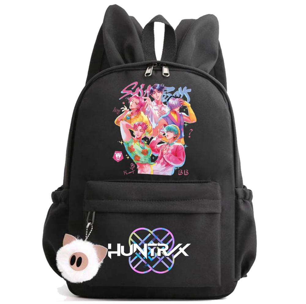 

K-Pop Printed Waterproof Backpack Student Teenager Bookbag for Boy Girl Bookbag Schoolbag Women Large Capacity Travel Bag Kid Gift Mochila