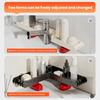 Countertop Storage Rack, No-Drill L-Shaped Corner Shelf, Drainable Moisture-Proof Bathroom Organizer, Space-Saving Shelf for Kitchen Bathroom