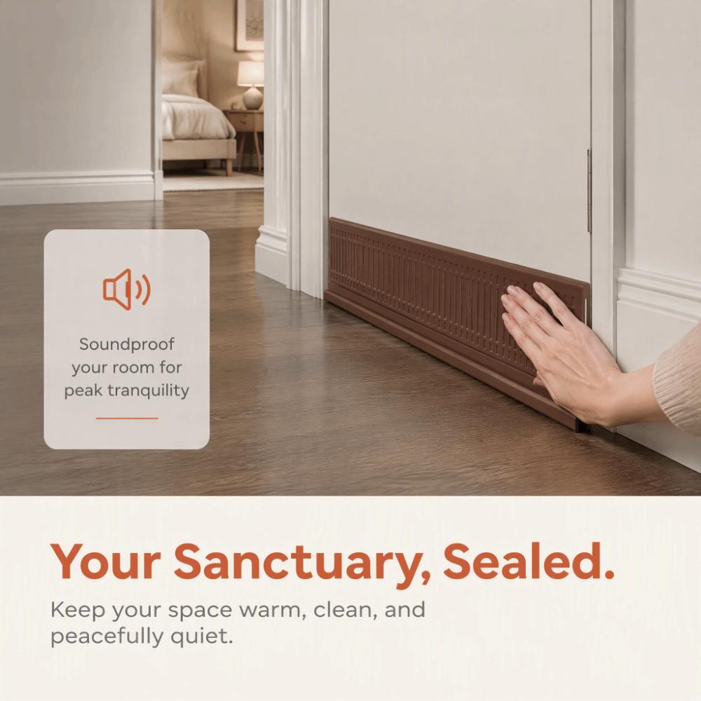 Sound Insulation Door Bottom Seal Strip Flexible Door Draft Blocker Door Sweep Indoor