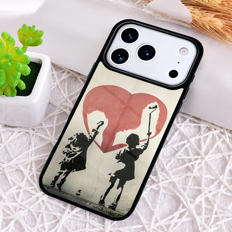 Graffiti soft Phone Case for iPhone 17 Air 16 15 11 12 14 13 Pro Max Shockproof Cover