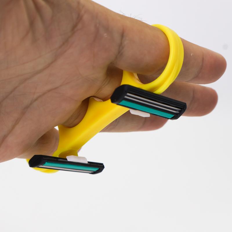 Sphärischer Doppelkopf Schneller Kahlhaarschneider Herren Bequemer Manueller Kahlhaarschneider zur Haarentfernung Mehrzweckrasierer