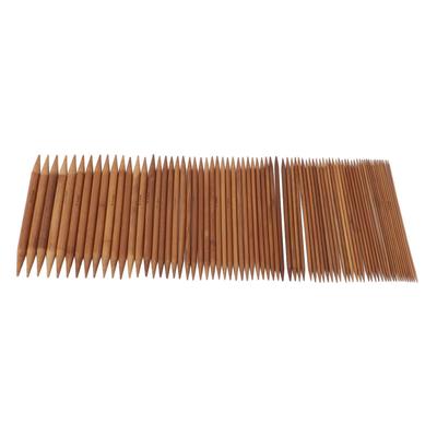75 Pieces Knitting Needles Set Carbonized Bamboo Sweater DIY Double Pointed Knitting Needles 5.9in