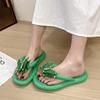 Fashion Women's Slippers 2025 Summer New Fashion Bow-knot Non Slip Soft Sole Flip Flops Lightweight Comfortable Slip on Flat Sandals