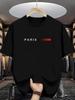 2026 Paris Print T Shirts Unisexs Sportswear Unisexs Jogging Tshirts Quick Dry Sport Casual Tshirt
