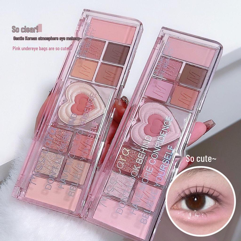Miss Lara 12-Color Eyeshadow Palette: Shimmer, Matte & Fine Glitter - Perfect for Beginners. Daily Wear In Orange, Brown, Earth Tones.