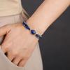 Teardrop-shaped Lapis Lazuli Natural Stone Hand-woven Adjustable Bracelet