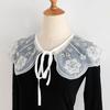 Sweet Shirt Detachable Collar Shawl for Women Small Scarf Decoration Female Blouse Tops Fake Collar Neck Shoulder Wraps