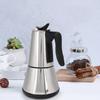 Electric Stove Espresso Maker Moka Pot 6 Cups Percolator Coffee Pot Electric Stainless Steel Classic Cafe Maker EU Plug