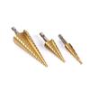 4-12 3-12 4-20 4-32mm HSS Steel Step Drill Bit Drilling Power Tools Metal High Speed Steel Wood Hole Cutter Cone Drill