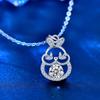 Mosan Diamond Rabbit Necklace Original 925 Sterling Silver National Tide Year of The Zodiac Rabbit Clavicle Pendant Jewelry