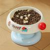 Stainless Steel Pet High Footed Bowl Cartoon Anti Vomiting Cat Food Water Bowl Detachable Bowl Large Capacity Cat Bowl Home